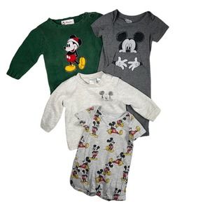 Lot of 4 Disney Mickey Mouse Baby 6-12 Months clothes
